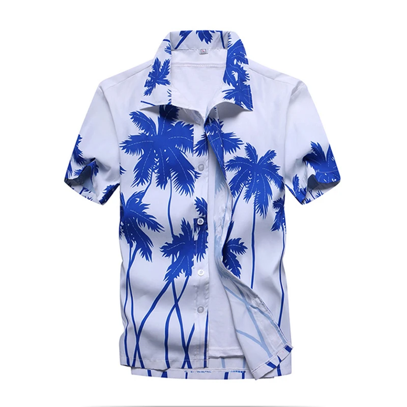 Mens Summer Beach Hawaiian Shirt 2023 Brand Short Sleeve Plus Size Floral Shirts Men Casual Holiday Vacation Clothing Camisas 3
