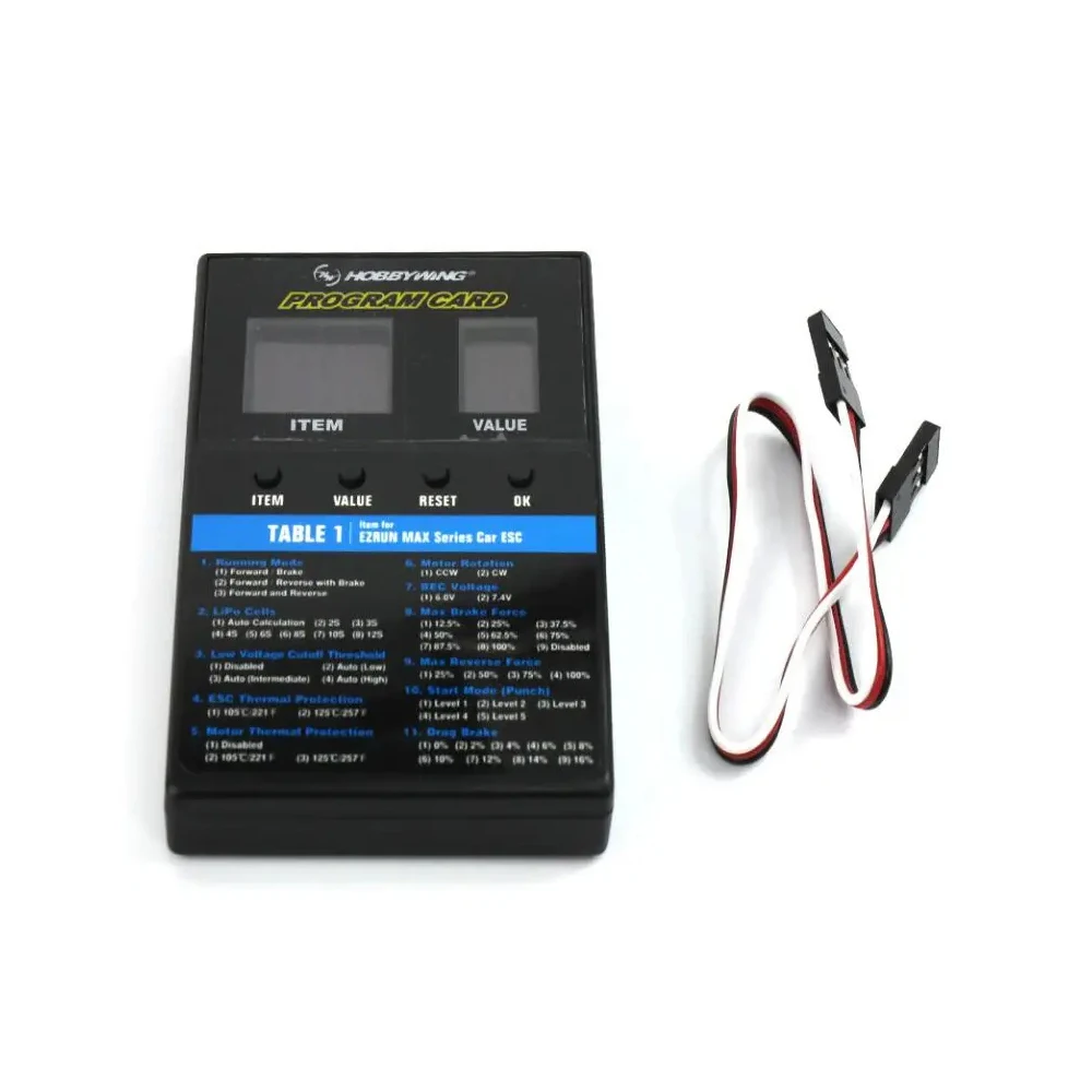 HOBBYWING ESC PROGRAMBOX PROセット Amazon.com: HOBBYWING Multifunction LCD Program Box Pro