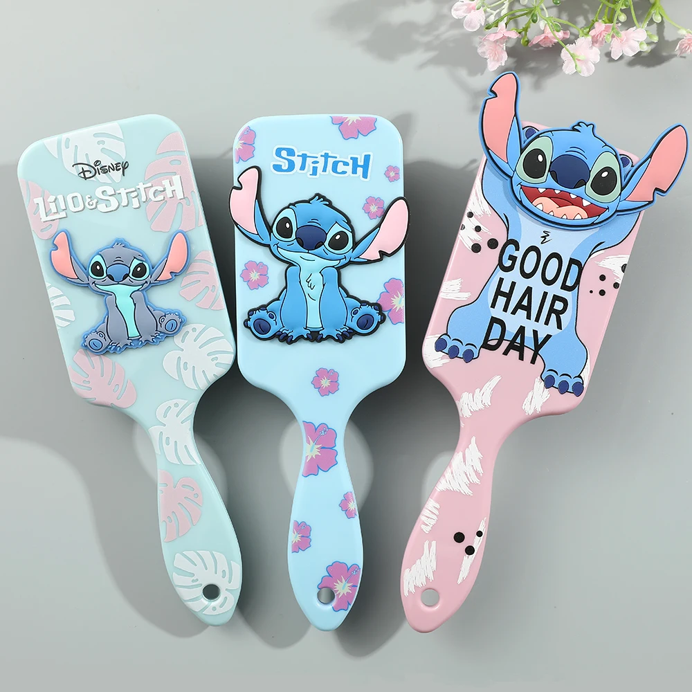 Disney peripheral hot sale 1pcs Stitch air cushion comb cartoon cute hair comb girl gift 2
