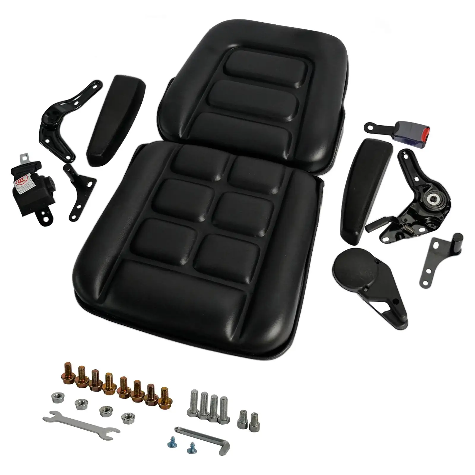 Sedile Universale Per Carrello Elevatore - In Polietilene E Schiuma, 45x41 Cm, Per Trattori, Muletti, Camion