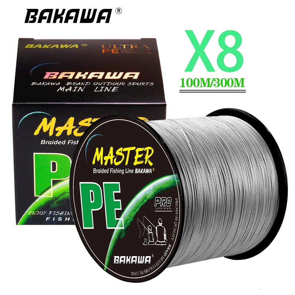 

Леска рыболовная BAKAWA, 8 нитей, 1000/500/300/100 м