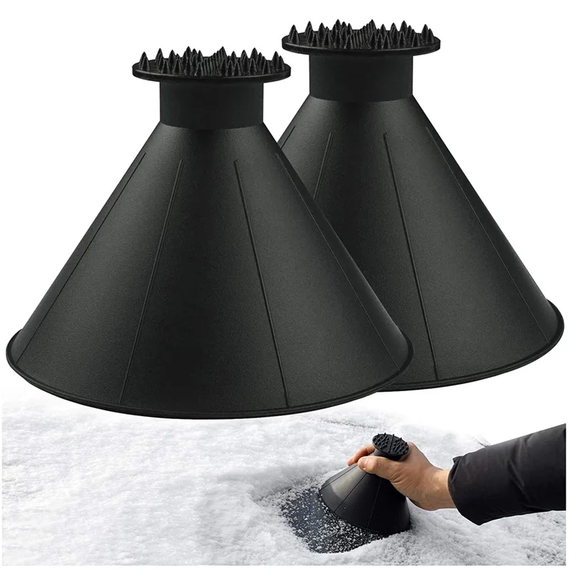 Plastic Cone Shaped Magic Car Windshield Snow Remover Shovel Ice Scraper Outdoor Windows Glass Cleaning Tool Funnel | Автомобили и