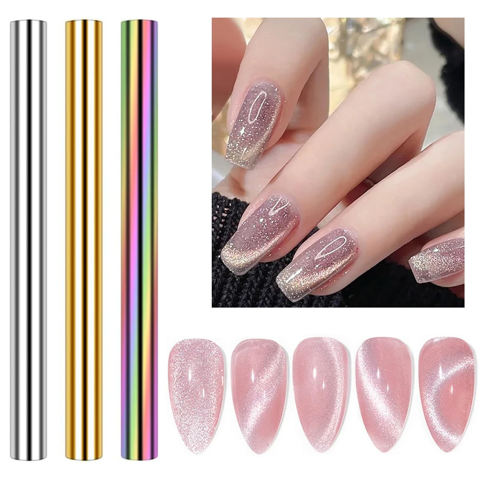 1 Pcs Multifunctional Cylindrical Nail Magnet For Cat Eye UV Glue Nail Polish Glitter Effect Tool Design Tools