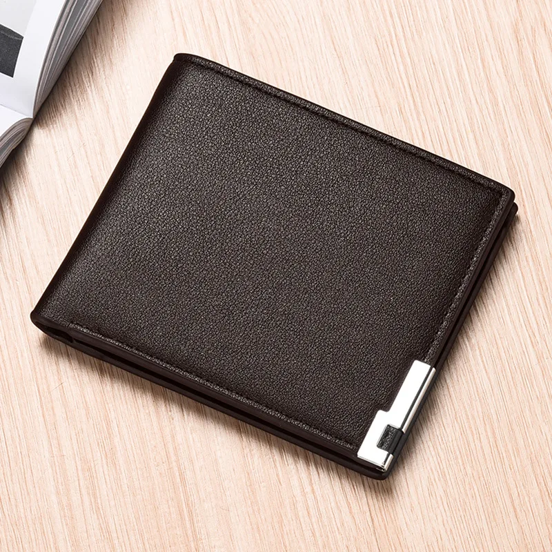 New trendy men's short wallet horizontal and vertical Japanese and Korean wallet card bag for students