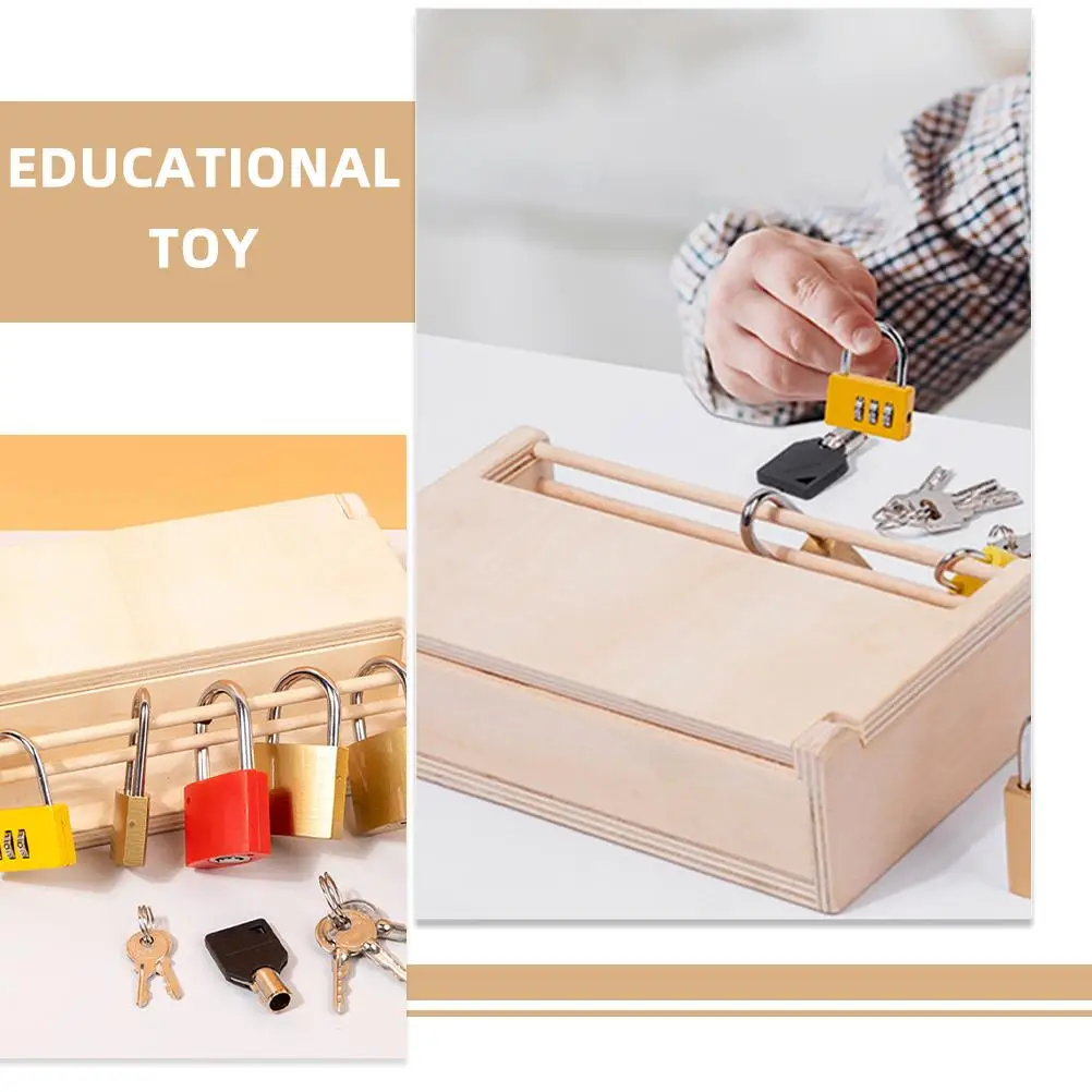 Keys and Locks Learning Toys Early Education Holding Box Educational Child Toddler
