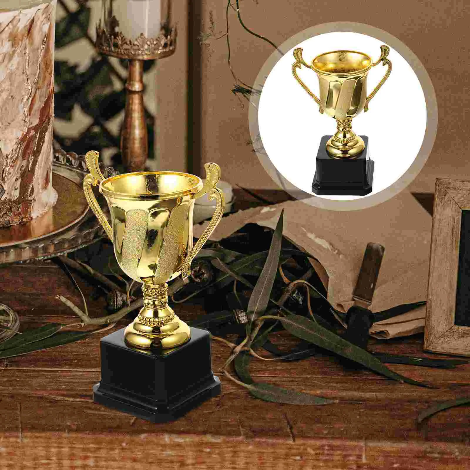 Children's Competition Trophy Plastic Trophies Kid Competitions Gold Prop Compact Sports Soccer 1 pcs trophy cup for sports meeting competitions soccer winner team awards and competition parties favors gold metal