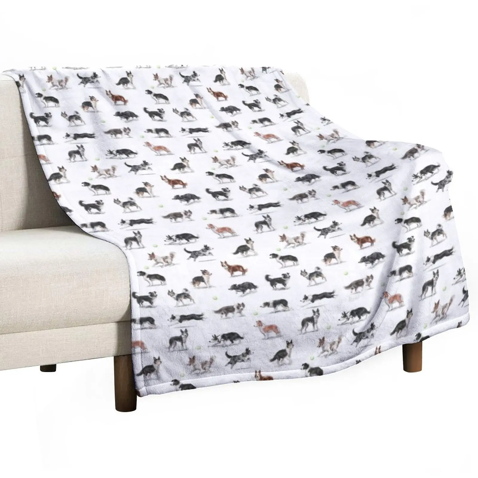 

Border Collies Throw Blanket Extra Large Throw Blanket Loose Blanket