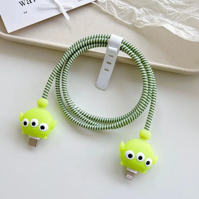 Cartoon Charger Cable Protector and Data Line Winder Cover