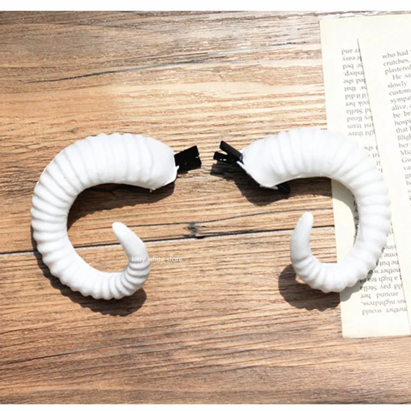 Cosplay headpiece halloween headband Aries cosplay sheep horns headband hair accessories hair bands hair band demon evil Gothic Lolita cosplay Halloween headwear props
