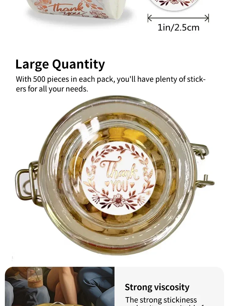 Sticker roll showing clean cut edges and neat design