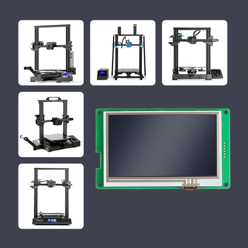 4.3 Inch Color Resistive Touch-Screen 300Nit CR-10S Pro Display For 3D Printer Supports 256 Segments 32Khz 16Bit WAV