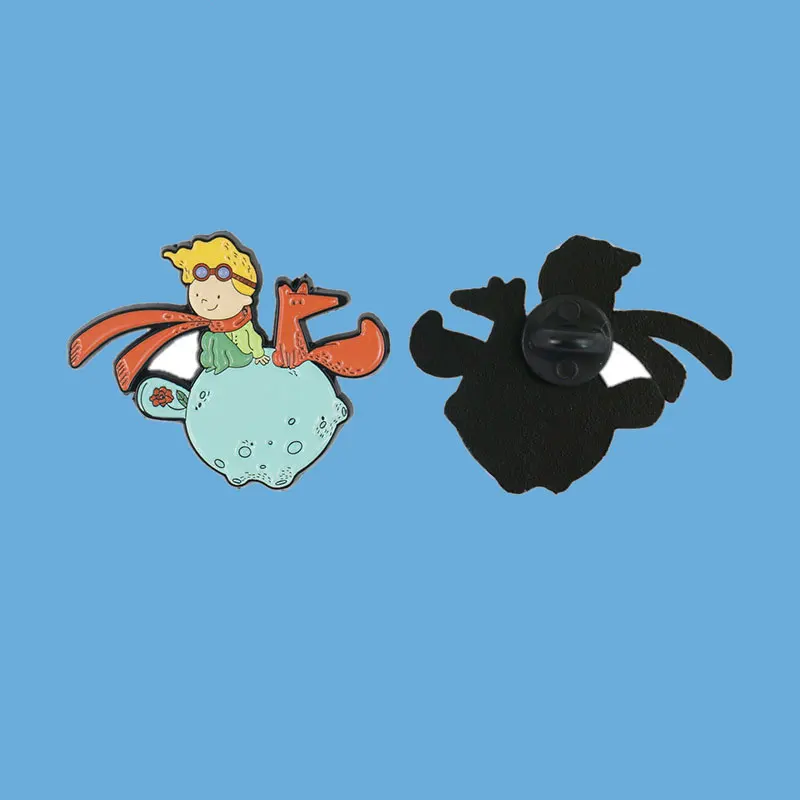 

European and American Film and Television Peripheral Animation Prince Creative Metal Hat Collar Lapel Pin Parts Jewelry Gift