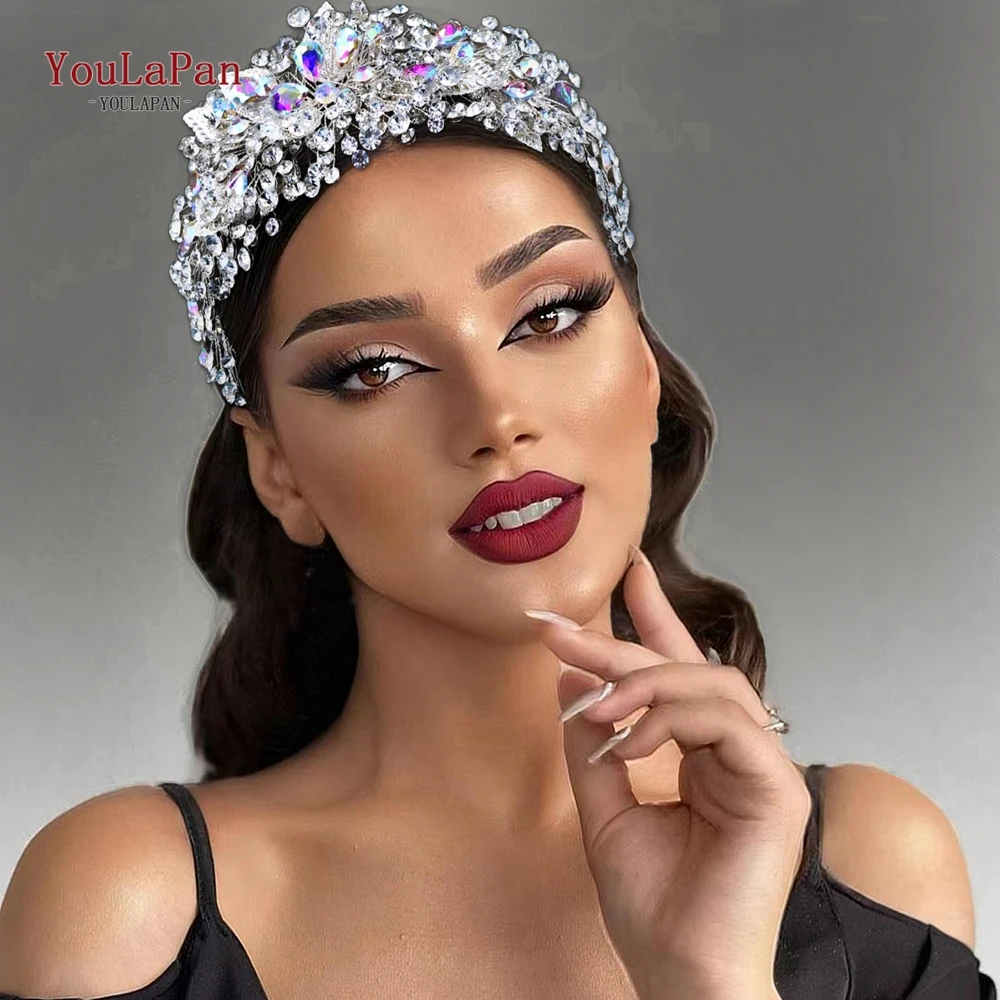 YouLaPan Wedding Bride Rhinestone Hair Hoop Shining Jewelry Banquet Dancing Party Headwear Fashion Women Hair Accessories HP633