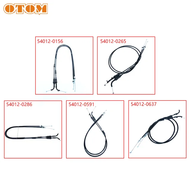 OTOM Motorcycle Throttle Cable Length From 1045mm to 1130mm For KAWASAKI KX250F KX450F Engine Racing Carburetor Accelerate Wire