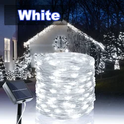Enchanting Outdoor Solar - Powered Fairy Lights - 400 LED Waterproof String for Garden, Yard, and Party Decor (White)