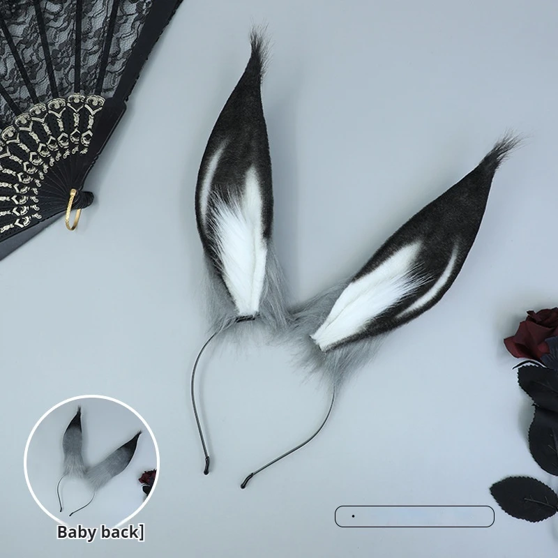 Bunny Ear Headband Cosplay Prop Plush Animal Headdress Adjustable Rabbit-Ear Smooth Anime Expo Hair Accessories Party Hairband hair accessories hair bands hair band cosplay accessories cosplay headpiece