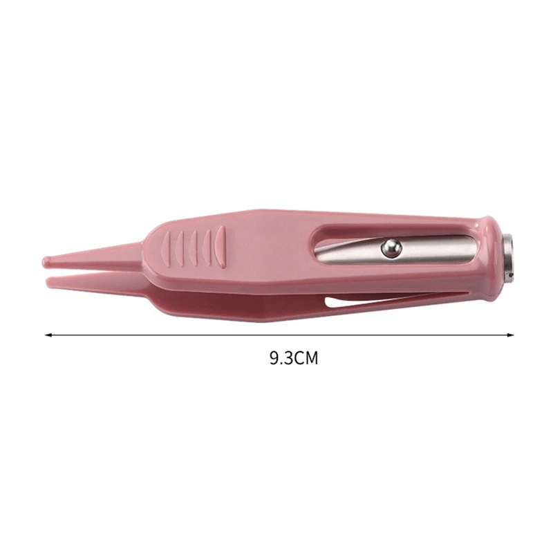 Baby Dig Booger Clip Infants Clean Ear Nose Navel Safety Tweezers with LED Light Safe Forceps Cleaning Supplies Safety Forceps