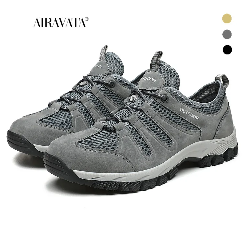 

2022 Men Soft Casual Shoes Summer Breathable Outdoor Mesh Sneakers Male Light Black Footwear Flat Fashion Boys Travel Non-slip