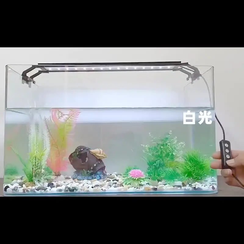 Aquarium Clip Light, 7W USB Mini Full Spectrum LED Verlichting Voor Aquaria On Aquariumlamp Met 3 Verlichtingsmodi Aquaria Van Minder Dan 5 Gallons 3315452712