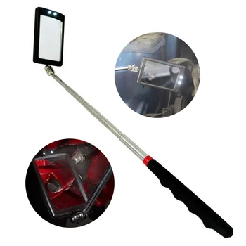 Miroir d&rsquo;inspection extensible pour lampe LED Automobile, Endoscope, outil d&rsquo;inspection de diagramme d&rsquo;angle de châssis Automobile pour Automobile