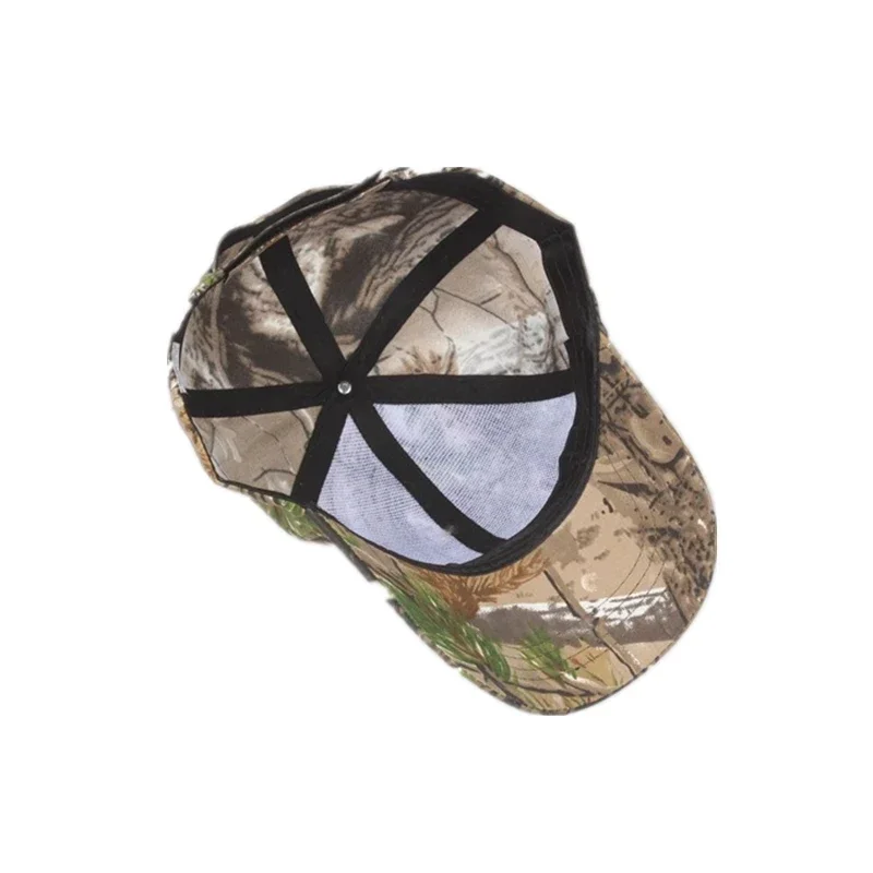 Adjustable Tactical Camouflage Cap Jungle Hunting Cap Outdoor Sports Breathable Sunscreen Sun Hat Baseball for Men Women