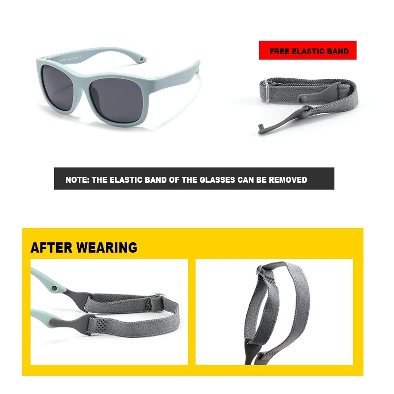 Newborn Children's Glasses Sunglasses Girl Boy Polarized UV400 Protection 0-36 Months Baby Infant Shades Oculos