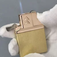 NEW Double Fire Switch Butane Lighter Brass Windproof Movement Gas Inflate Inner Insert Conventional ZP Replace Accessories 1