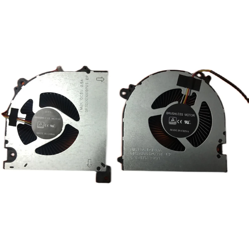 

NEW CPU GPU Cooling Fan for Clevo NH55AC 6-31-NH5A3-201 FMGJ DFS240012C00T DC 12V 0.8A FM2K DFS2001059P0Thasee A7000