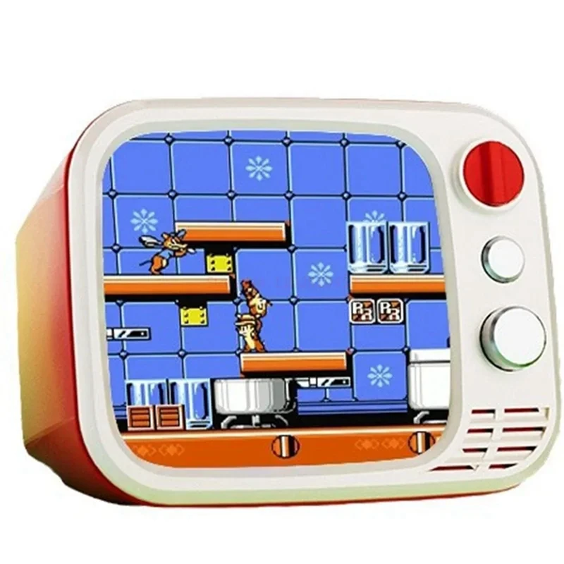 

Ретро ТВ игровая консоль 3,5 дюйма мягкий экран 740 в одном классическая двойная игровая консоль для дома маленькие игры случайный цвет