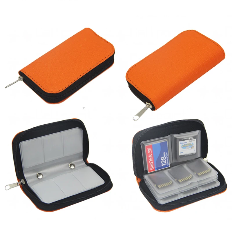 Memory Card Storage Bag with 22 Slots - Compact Carrying Case for Game and Digital Card Accessories