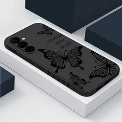 Silicone Butterfly Design Phone Case Cover for Galaxy S21 Ultra 5G (A339 Black)
