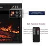 Naice 70" Electric Fireplace with Mantel and Cabinets, Fireplace TV Stand for Living Room Bedroom, Stacked Stone Surround 5