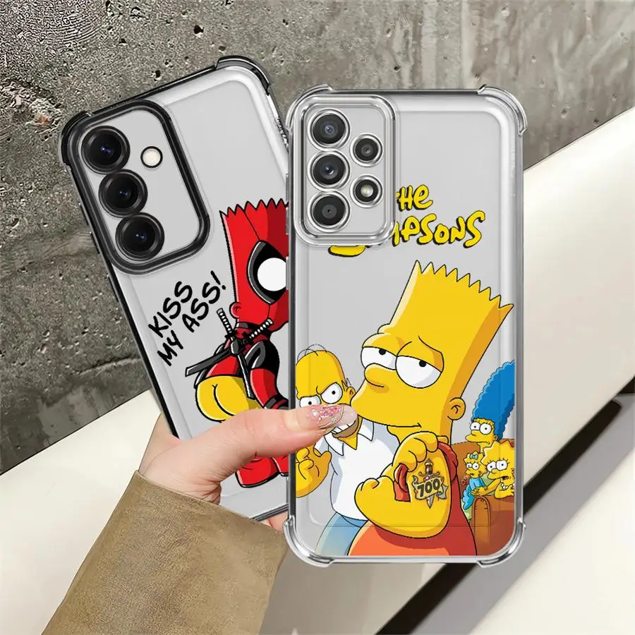 Vibrant Red Bart Simpson Phone Cover Case