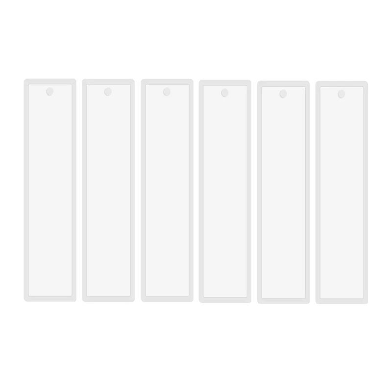 

18 Pcs 5.7 Inch Rectangle Silicone Bookmark Mold DIY Bookmark Mould Making Epoxy Resin Jewelry Craft Transparent Mold
