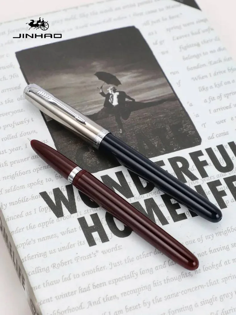 Jinhao 86 Füllfederhalter, klassische mehrfarbige Metall-Iridiumspitze, glatte Schreibstifte, hochwertiges Geschäftsgeschenk, Schulzubehör – Detail 15
