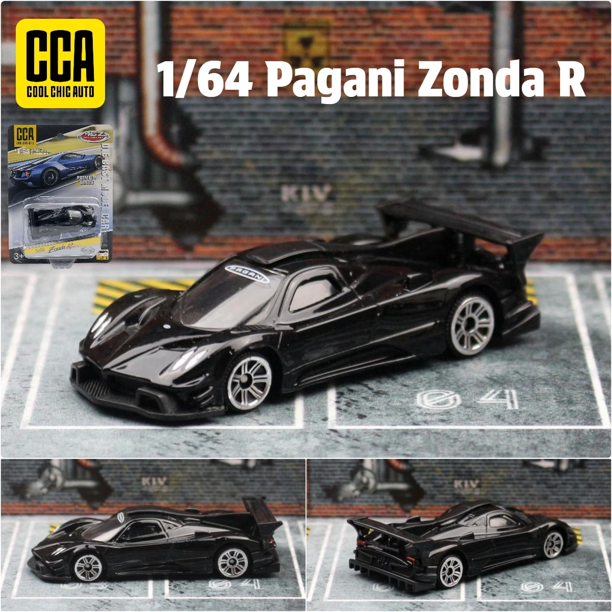 Cca 1/64 série pagani zonda Revolucion modelo de carro de