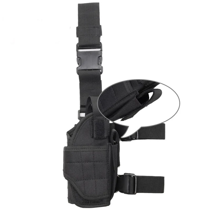 Pistol Holster Gun Holster Hunting Holster Universal Tactical Drop Leg Thigh Gun Holster Hunting Military Airsoft Glock Handgun Pouch Right Hand