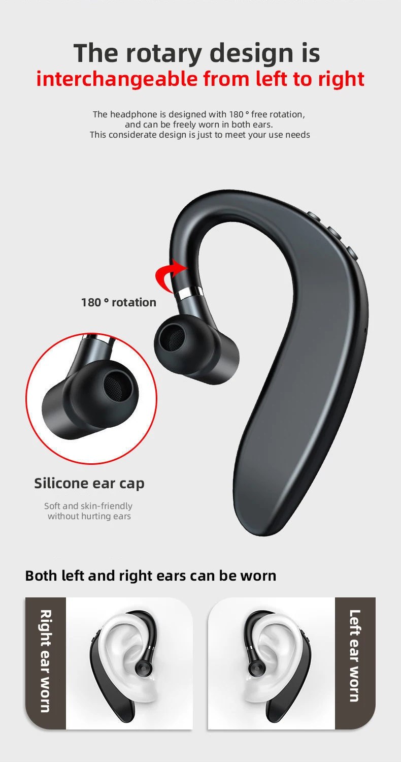 V8 Headset Bluetooth Headset Hands-Free Wireless Headset Business Headset