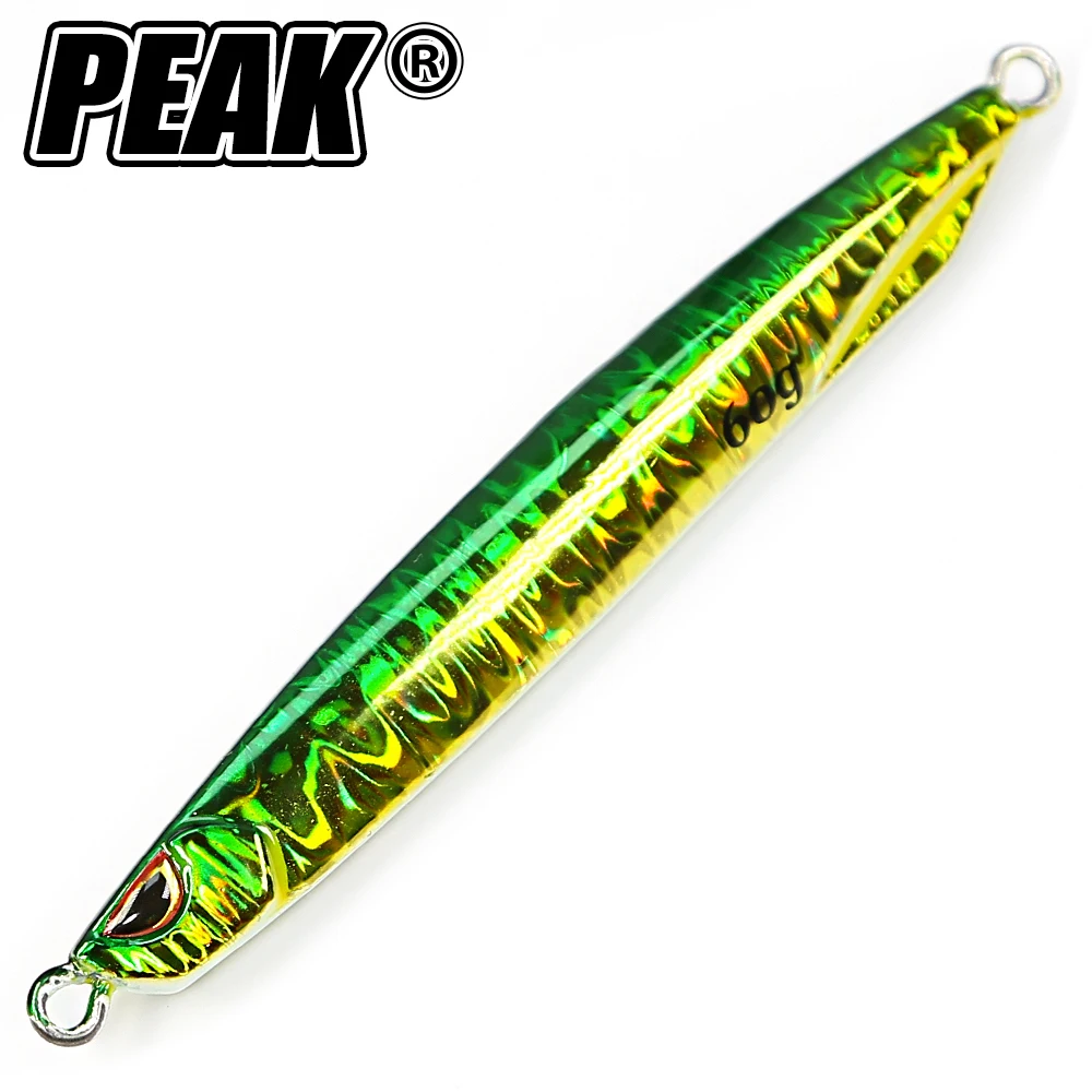 

PEAK Metal Jig Fishing Lure Weights 20g-60g Trolling Hard Bait Bass Fishing Bait Tackle Trout Jigging Lure Jigs Saltwater Lures