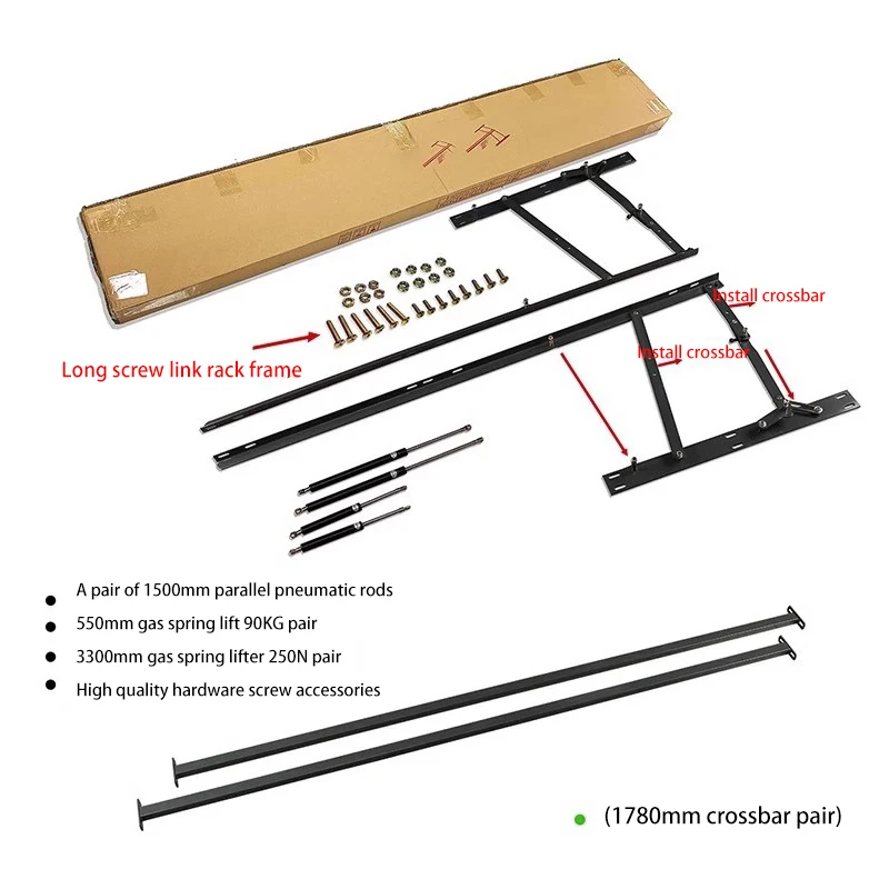 Hydraulic Support Rod bed Support Double Bed Hydraulic Bed Plate Elevated Box Pneumatic Rod Tatami Gas Lift Hardware