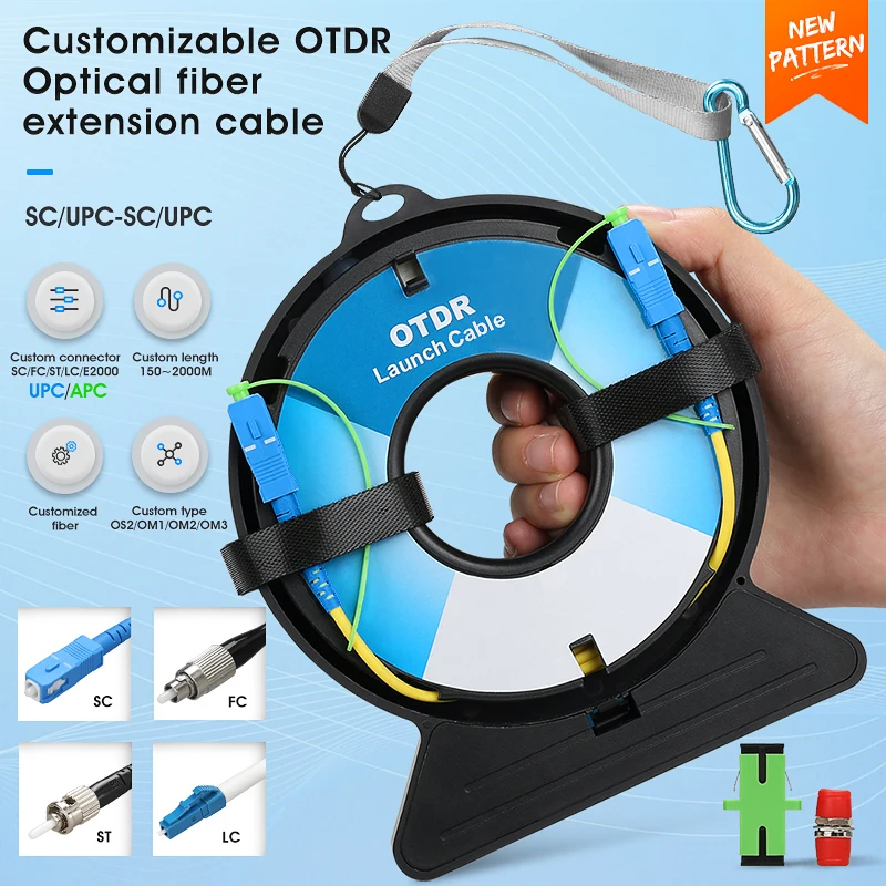 PAYEN SC/FC/ST/LC-UPC/APC OTDR Dead Zone Eliminator,Fiber Rings 150M Fiber Optic OTDR Launch Cable Box