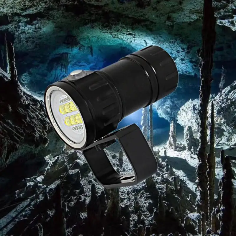 

FUNNYDEER C11 LED 100W Diving Light Highlight Torch Diving Flashlight 500M Underwater 80M IPX8 Waterproof Video Camera Light