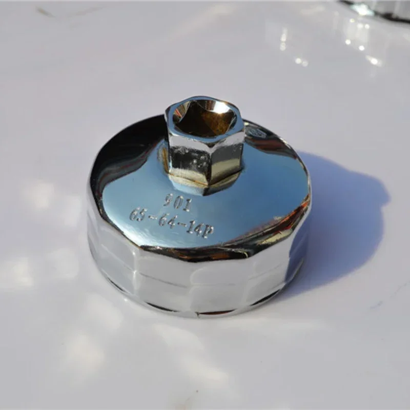 1/2 스퀘어 드라이브 65mm 86mm 14 플루트 엔드 캡 오일 필터 렌치 자동 도구 Toyota LADA KIA Renault Volkswagen Mazda Honda