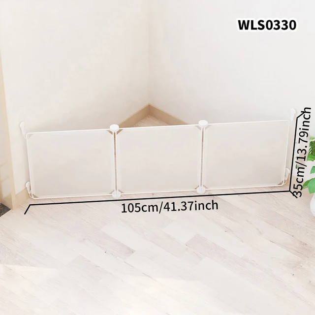 DIY Pet Cage Household Indoor Easy Installation and Easy to Remove Dog Fence Guinea Pig Isolation Net Dog Cage Cat Cage Rabbit Fence Free Assembled Turtle Activity Area Grids Blocking Net Without Punching 6