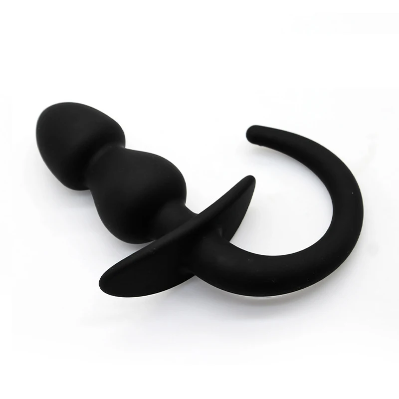 Plug anal en silicone avec queue g-spot stimulateur pour bdsm_voghion.com