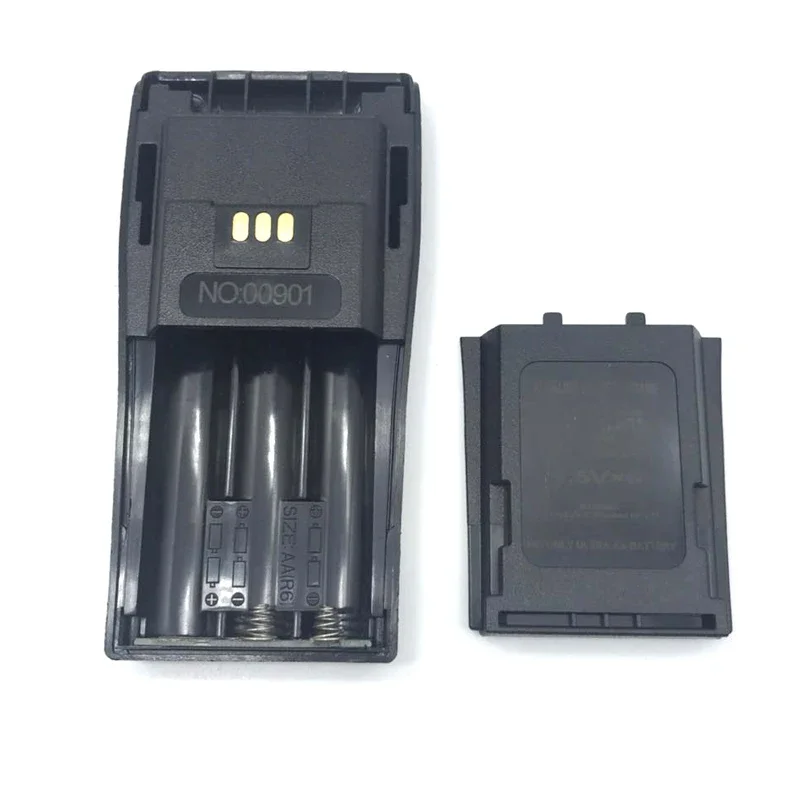 Battery Box 6x AA Case Adapter with Belt Clip for Motorola DEP450 GP3188 GP3688 DP1400 PR400 CP140 CP040 CP200 EP450 CP180 Radio walkie talkie housing case cover front shell with knobs for gp3688 two way radio