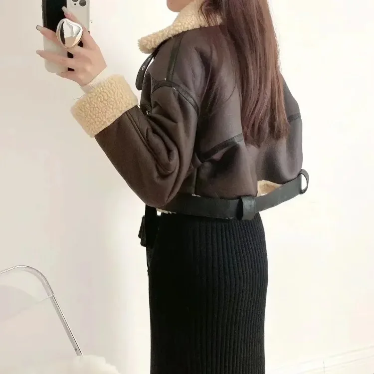 Faux leather jacket fit