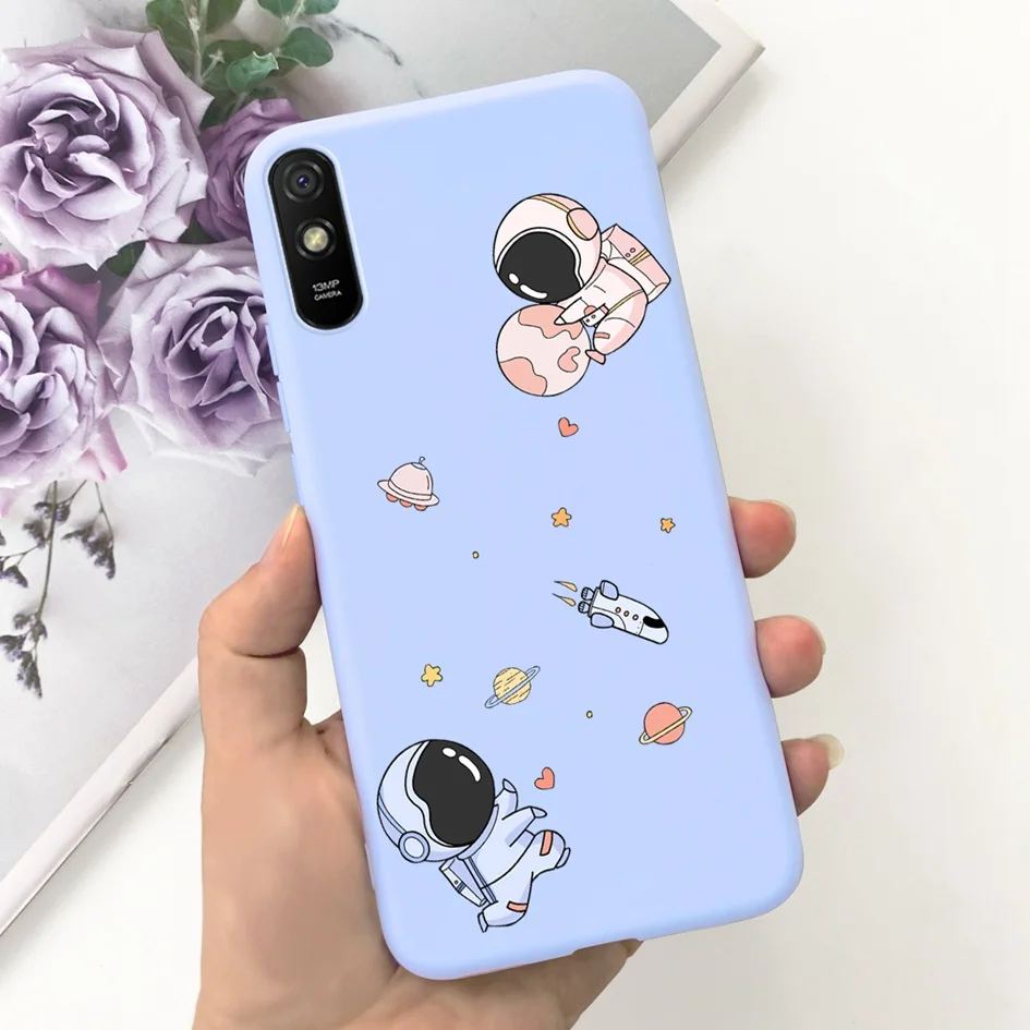Lovely Astronaut & Butterfly Soft Silicone Phone Back Cover