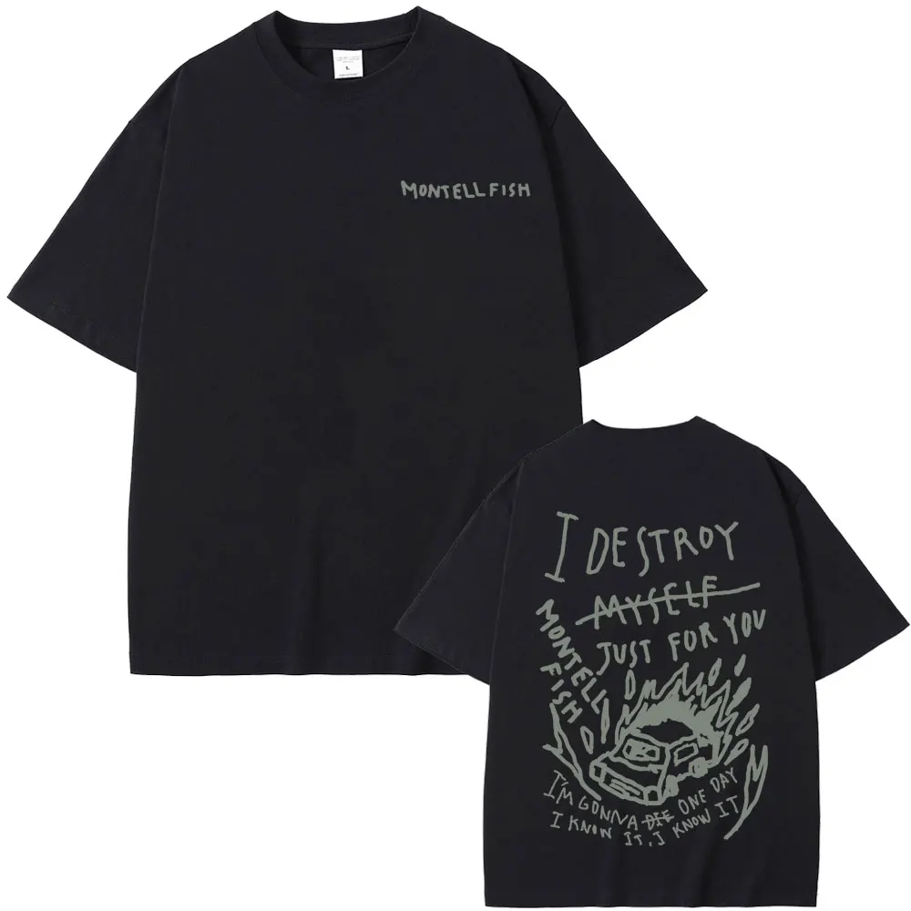 Russel Tshirt Amusante Noir Phrases Taille L