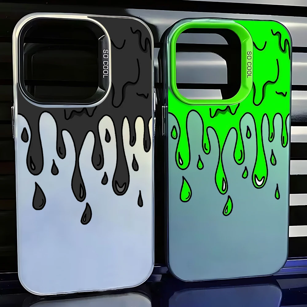 Trendy Matte Finish Fashion Ins Pattern Phone Case